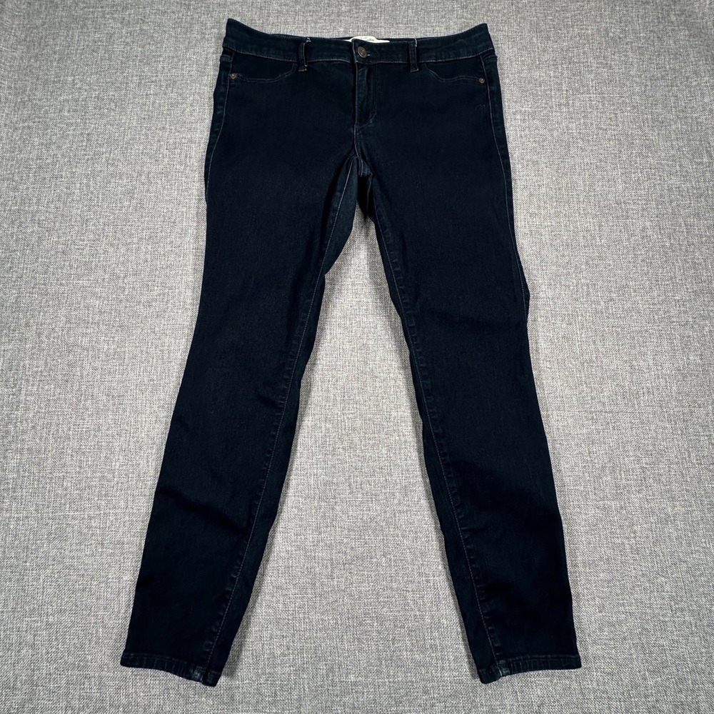 Abercrombie & Fitch Jegging Women 12S Dark Wash Skinny Mid Rise Stretch Denim